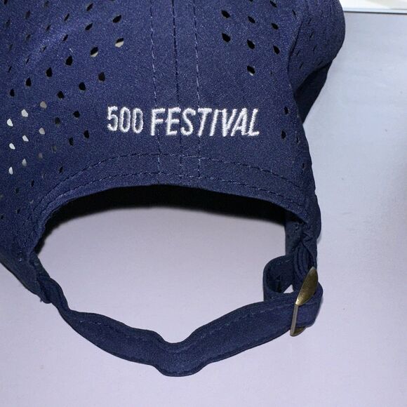 Indianapolis 500 Mile Challenge Festival Strapback Adjustable Hat Cap Indy Blue - Picture 4 of 6